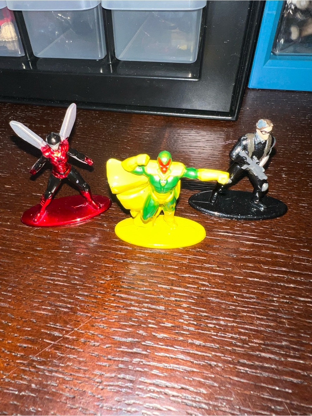 Trio of Marvel Nano Metalfigs produced by Jada Toys